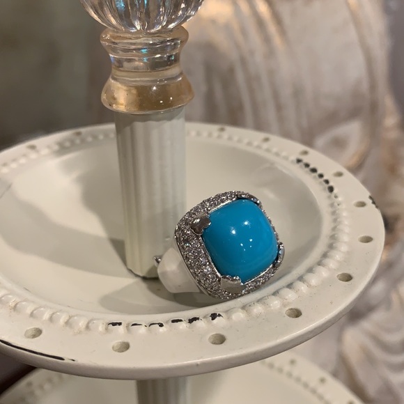 Jewelry - HOST PICK! Turquoise Cocktail Ring .925
